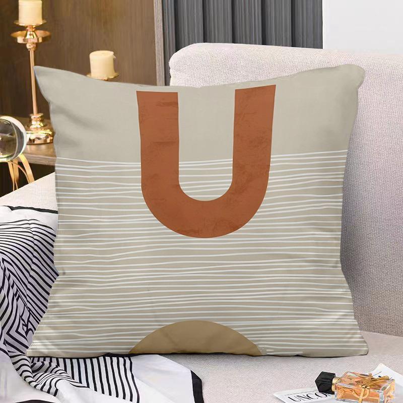 Artistic Floral Print Decorative Pillowcase Bedroom Living Room Square Cushion Pillowcase