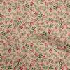 Cotton Flex Light Brown Fabric Florals Fabric For Sewing Printed Craft Fabric By The Yard 40 Inch
