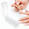 Nail Drill Bits Holder Stand Professional 30 Hole Nail Drill Bits Display Organizer Container Box