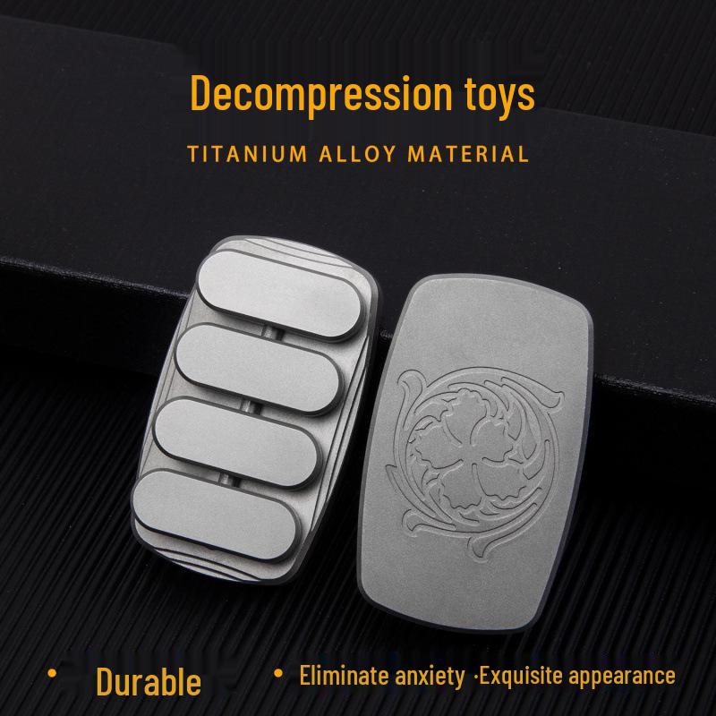 Titanium Rhythm Card: Magnetic Sliding EDC Decompression Toy