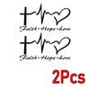 FAITH HOPE LOV E Stickers Personalized Creative Car Stickers Cars Glass Self-Adhesive Decals Auto Decoration Accessories