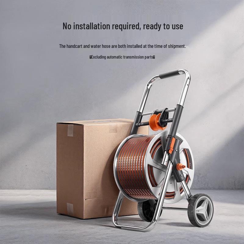 High-Pressure Metal Hose Reel for Car Wash & Garden Watering