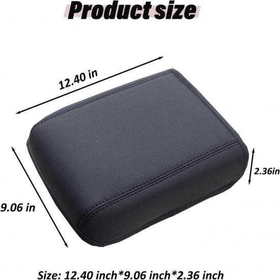 JKCOVER Compatible With 2024 2025 2026 Toyota Tacoma (4Th Gen Tacoma) Center Console Armrest Cover Accessories PU Leather Car Anti-Scratch Armrest