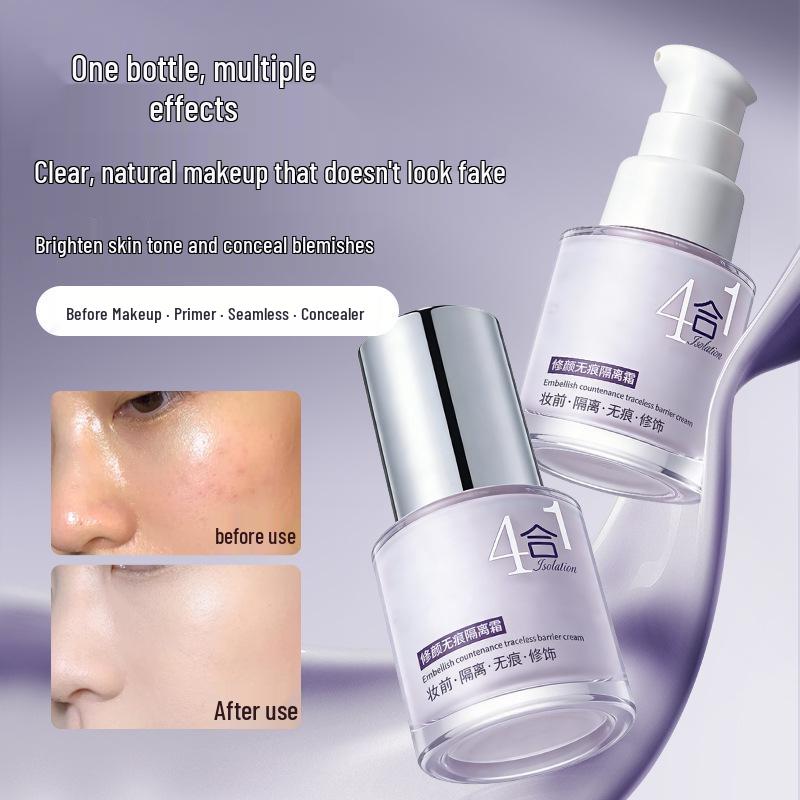 Kekemood Face-Sculpting Primer: Brightening Makeup Base, Concealer, and Foundation for a Natural Skin Tone.