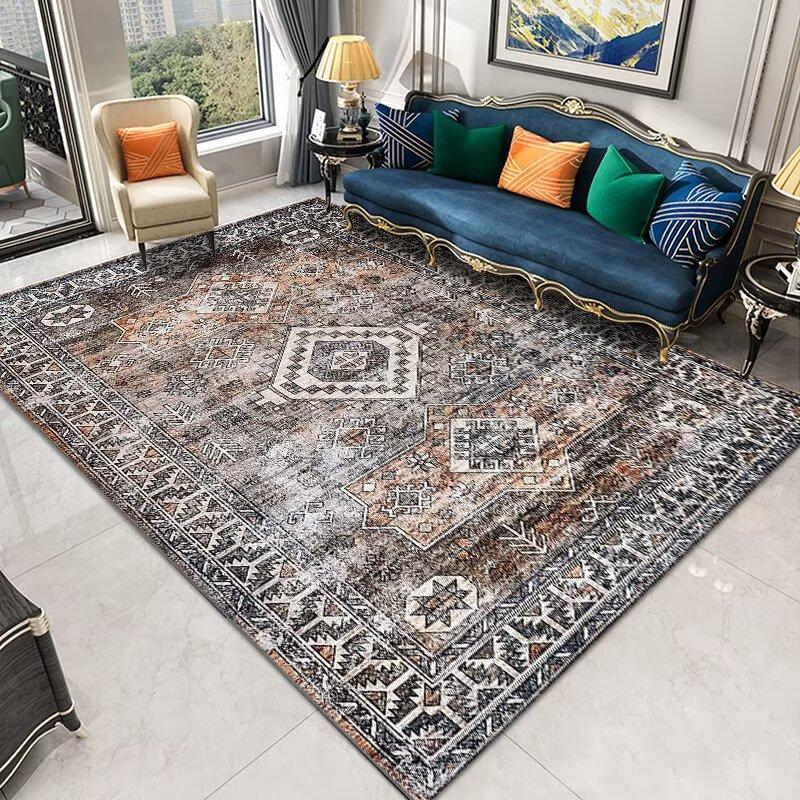 New Persian Ethnic Style Carpet for Living Room Decoration Home Retro Distressed Large Area Rugs Bedroom Boho Non-slip Floor Mat