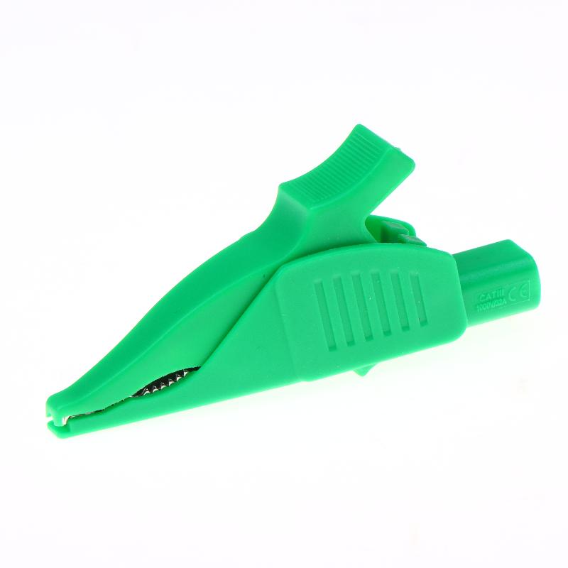 Heavy Duty Alligator Clips Insulated Test Crocodile Clamps With 4Mm Banana Jack Full Insulated Clips For Electrical Testing Work