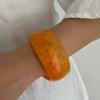 Ingemark 3 Styles Boho Colorful Chunky Resin Bangles for Women New Fashion Statement Retro Irregular Bracelets Y2K Jewelry Gift