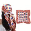 Turban Hat 35x35" Italian Flag Design Scarf Soft Flowing Headscarf Bandanas Fashion Accessory for Headwear Neck Bag Hair