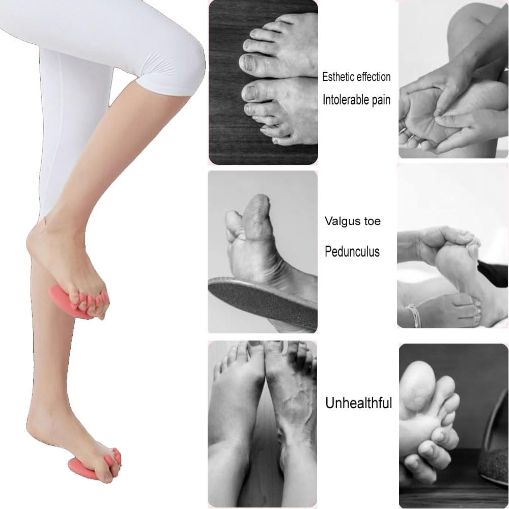 Foot Arch Trainer for Plantar Fasciitis, Flat Feet Support Exerciser Slipper, Toe Spreaders, Calf Muscle Beautifying Trainer
