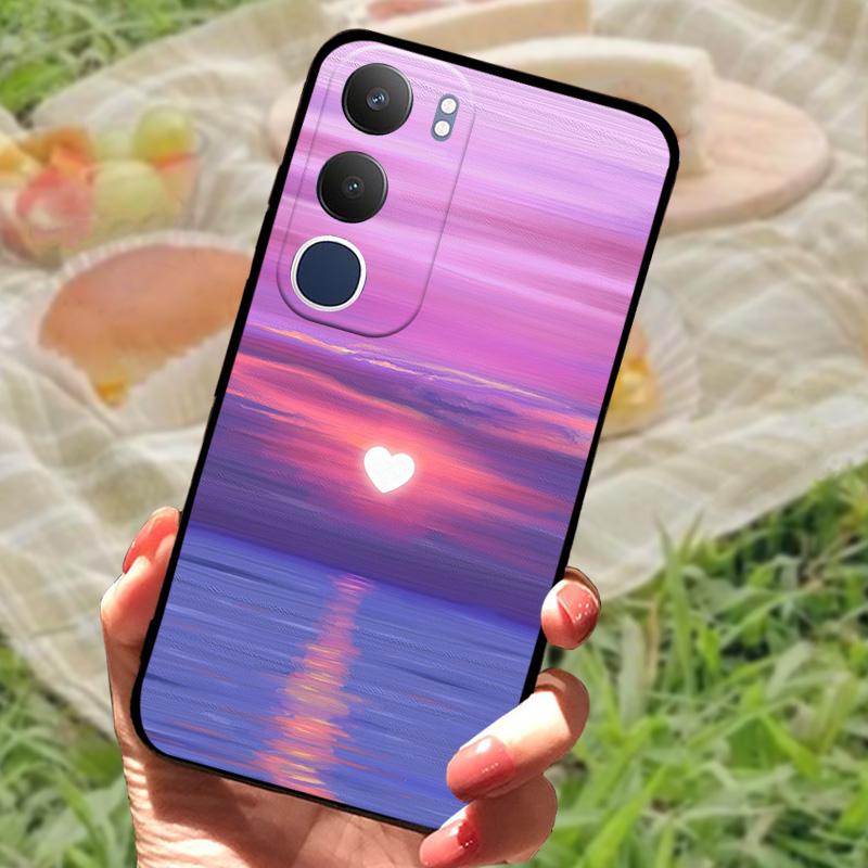 For Vivo Y19s Case V2419 New Fashion Color Painted Silicone Phone Cover For VIVO Y19S 4G Shockproof Protective Coque Bumper