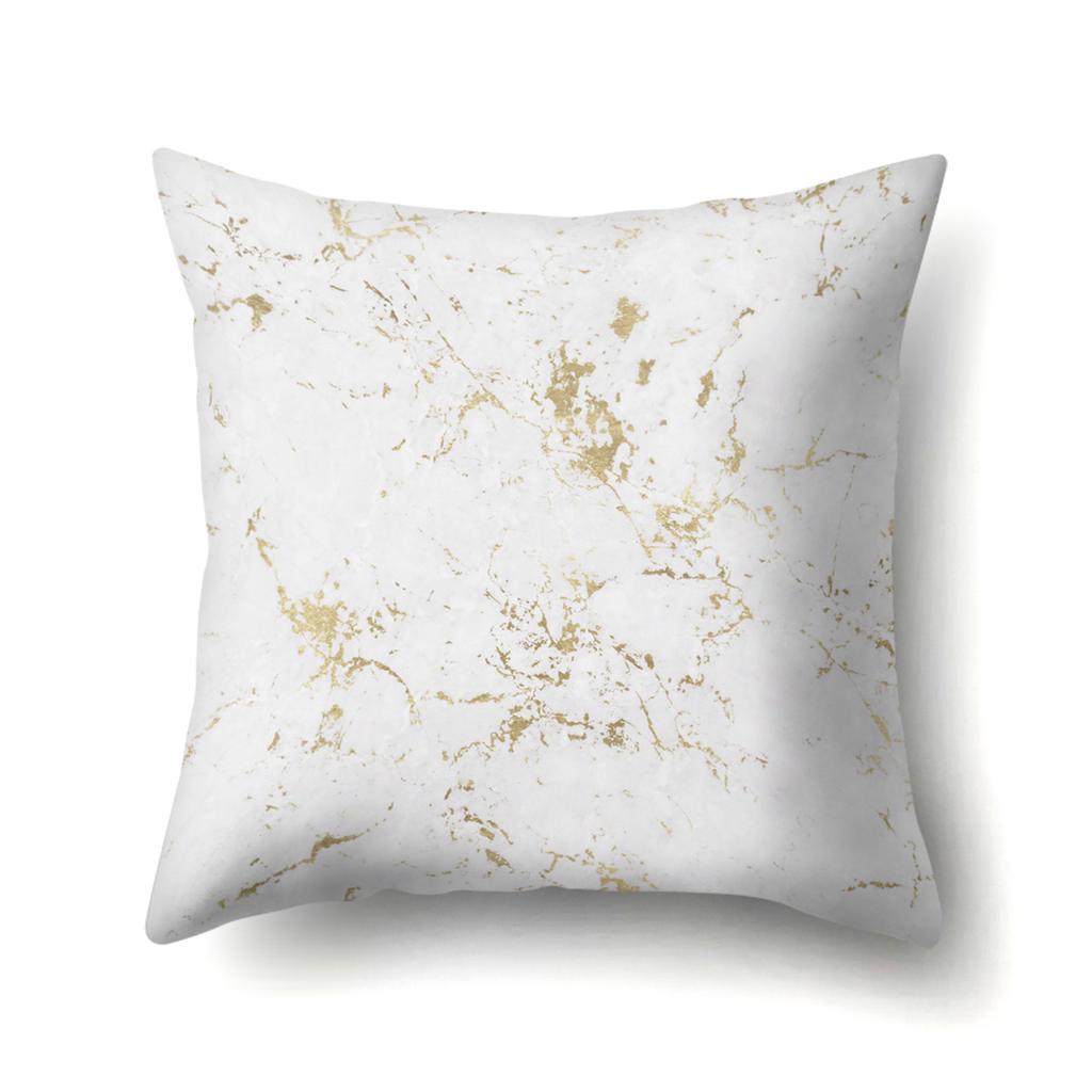 Geometric Marble Pattern Polyester Pillow Case European and American Fashion Simple Pillow Case