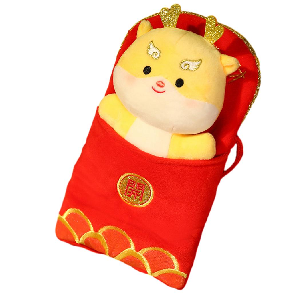 New Year Plush Doll Backpack Comfortable Stylish Festival Red Envelopes Holiday Supplies
