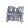 3D Printed Gothic Building Ruins Terrain Scenery Unpainted Mini Building Model Kit For Dnd Wargaming Terrain Scenery Building