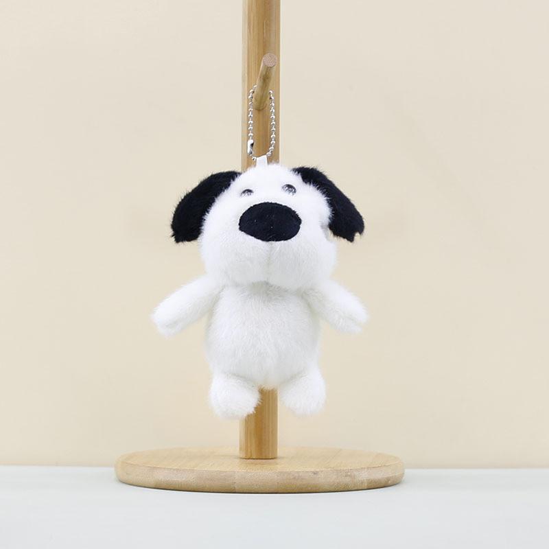 Cute Plush Dog Keychain Soft Toy Charming Cartoon Dog Accessory For Bags