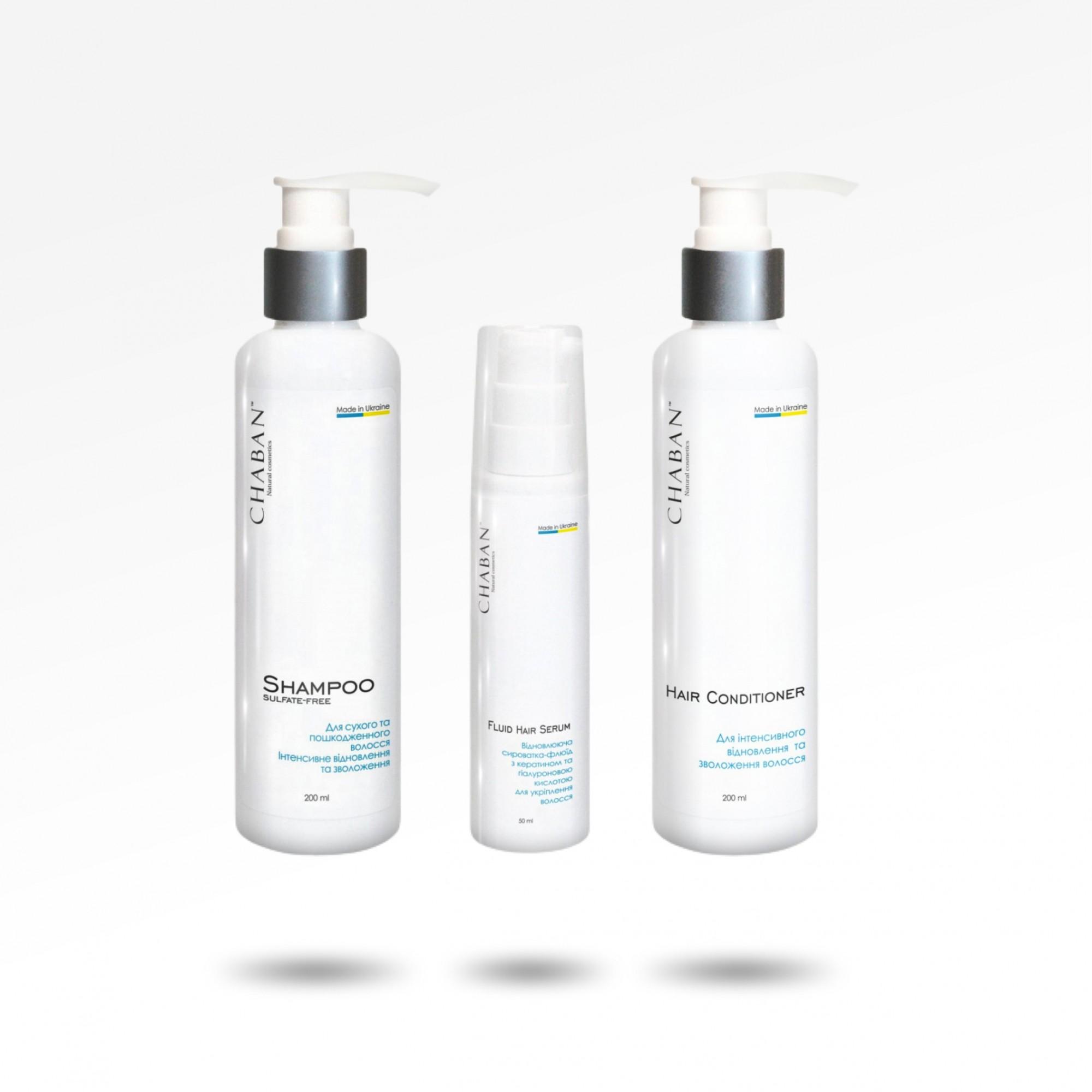 

Професійний комплекс для волосся ТМ Chaban Інтенсивне зволоження та відновлення 00337