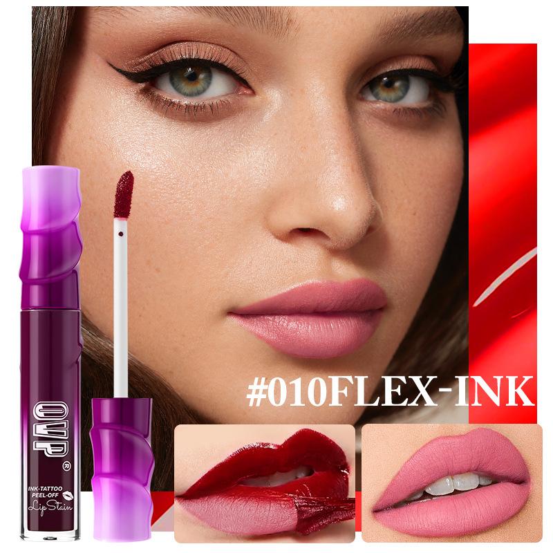 OVP Peel-Off Lip Gloss Matte Long-Lasting Waterproof Non-Stick Cup 10