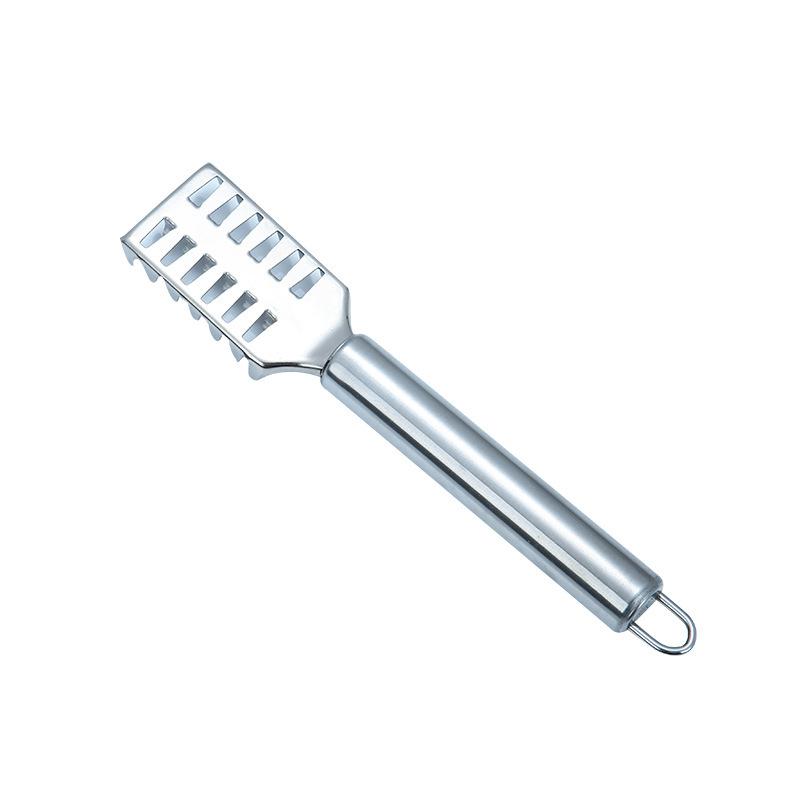 

Stainless steel fish scale planer square head scraping fish scale artifact household scale kitchen gadget fish brush wholesale срібний