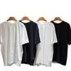 Versatile Unisex Letter Print Short Sleeve Round Neck T-shirt – Comfortable & Breathable