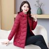 Down cotton-padded clothes for women's winter fashion medium and long cotton-padded clothes, slim and thin, thickened large-size cotton-padded jacket.