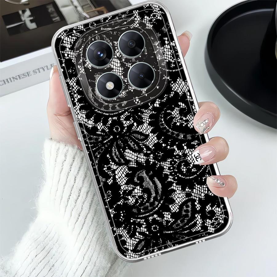 Sexy Lace Soft Phone Cover Case for Xiaomi Redmi Note 14 Pro Plus 13C 9 10 10S 14C Note 13 11S 11 12S 12 A4