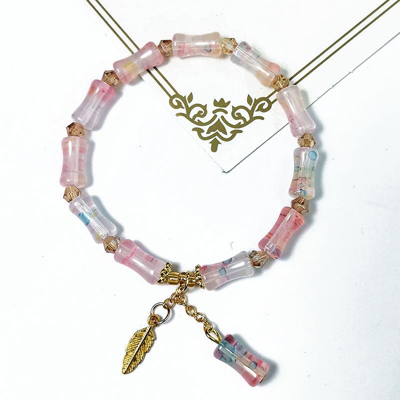 Elegant Crystal Butterfly Beaded Bracelet