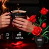 Creative Flower Set with Coffee Cup Vase Building Block DIY Daisy Collection Home Decor Sets For Valentines Christmas Day Gifts