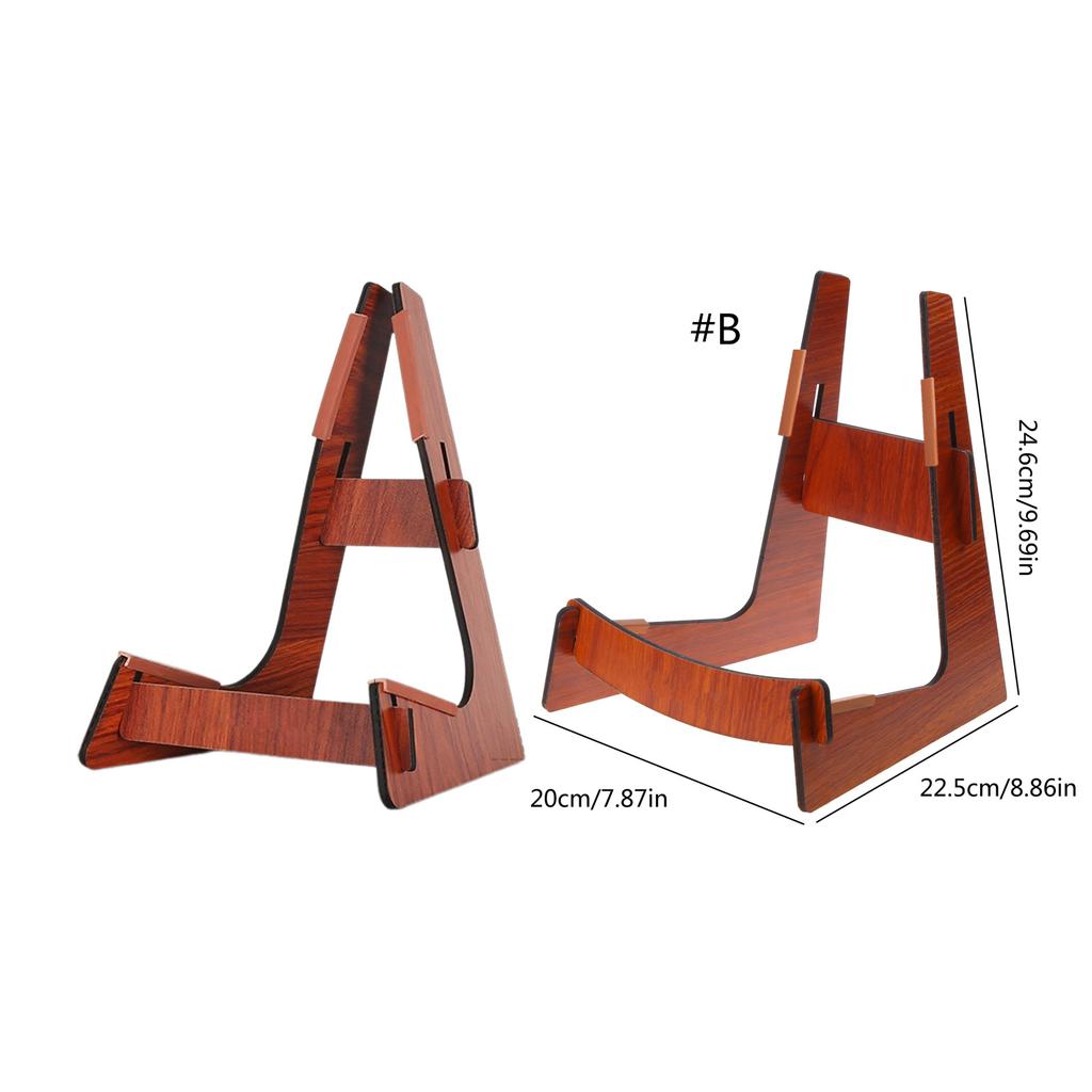 Wooden Guitar Stand Acoustic Wood Guitars Holder Portable L-Frame Floor Display Instrument for Electric Ukulele Guitar