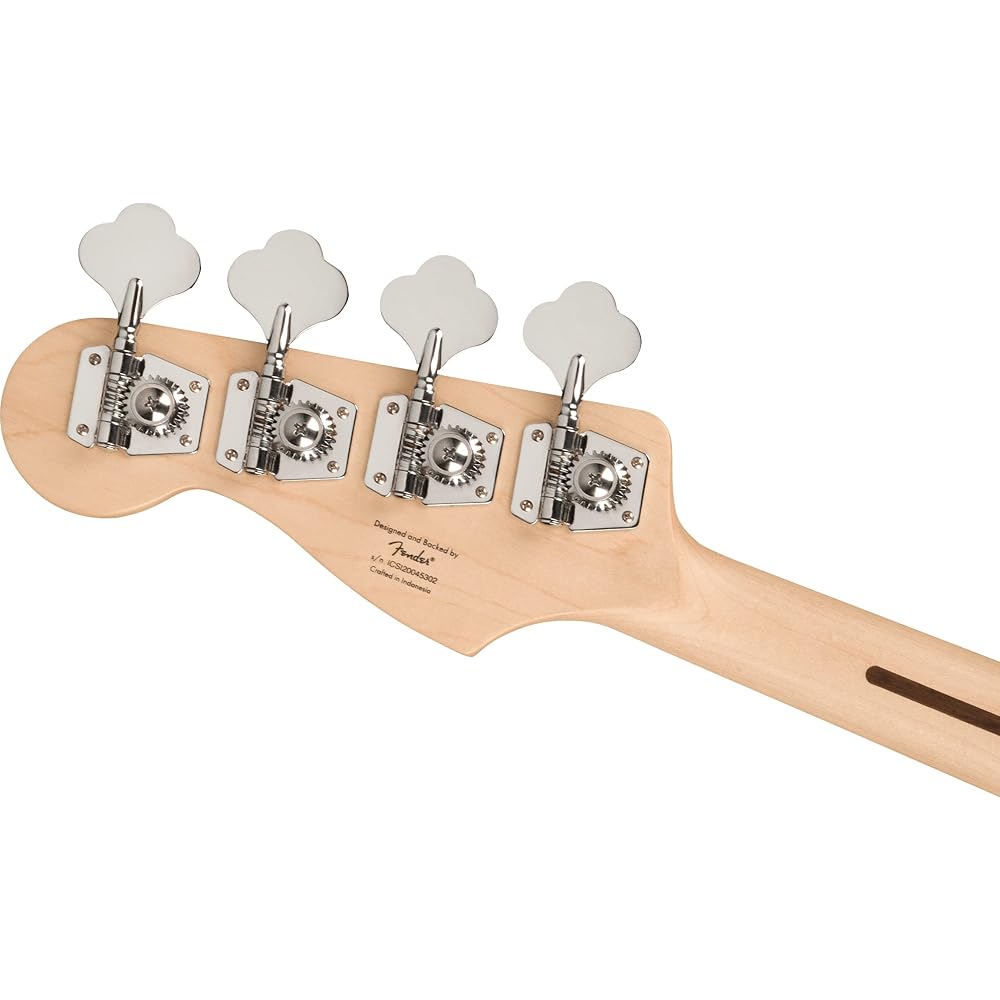 Squier by Fender Electric Bass Affinity Series™ Jazz Bass®, Maple Fingerboard, White Pickguard, 3...