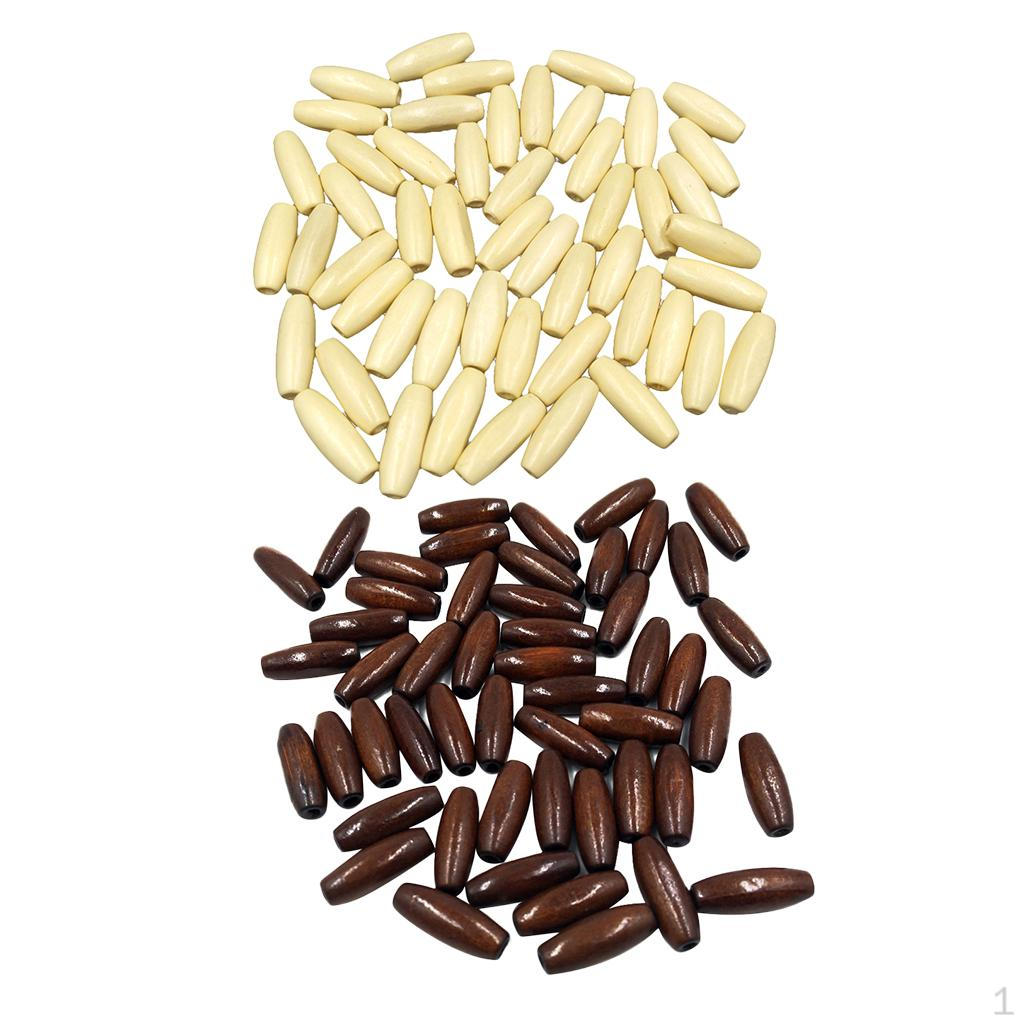 

100 шт. смешанные овальные свободные бусины, деревянные бусины для изготовления ювелирных изделий своими руками, браслеты, подвески для дома