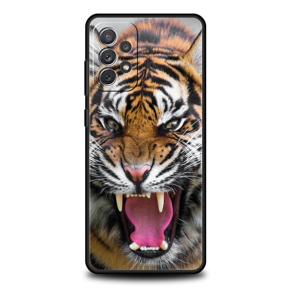 Tiger Leopard Fashion Phone Case For Samsung Galaxy A17 A07 A55 A35 A25 A15 A05 A33 5G A31 A23 A21s A13 A41 A73 A53 A51 A71Cover