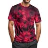 Men's Halloween Printed Round Neck Raglan Short Sleeve Top T-Shirt