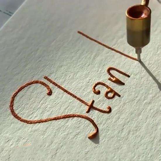 Fine Line Paint Pen Fluid Ink Applicator Pen Metal Slanting Tip Fine Line Pen Paint Applicator Pen for Rock Chips Car Scratch Repair Retouching