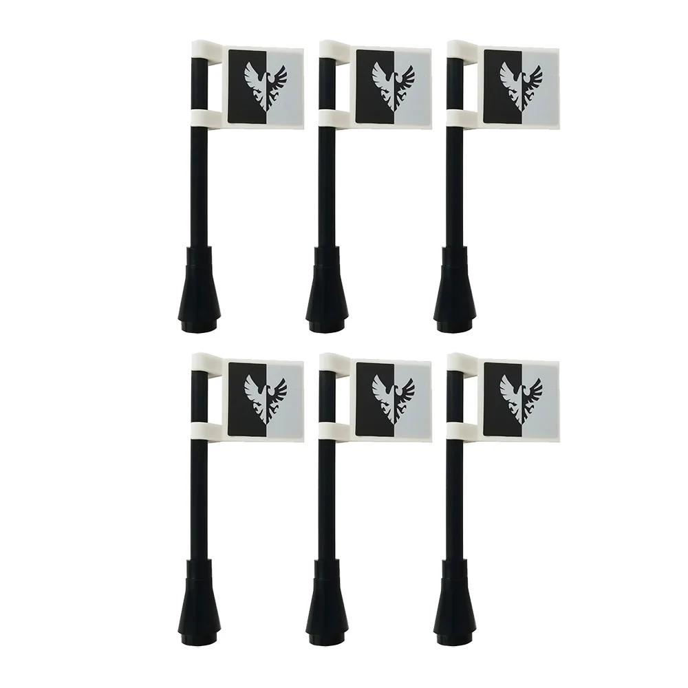 Średniowieczny Zamek Rycerz Legion Flaga Klocki Wojskowa Postać Krzyżowcy Flagi Gondor Starożytny Święte Cesarstwo Rzymskie Zabawka