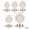 10Pcs High Brightness Round Recessed Ceiling LED Spot 220V 5W 9W 12W15W 18W Commercial Indoor Bedroom Recessed Ceiling Downlight