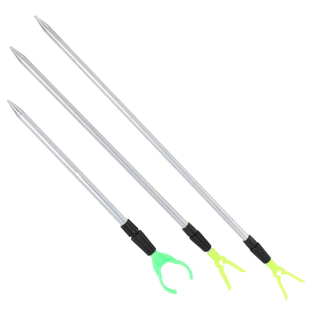 Fishing Rod Bracket Stretchable Aluminum Portable Fish Pole Ground Holder for Bank Fishing