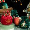 Christmas Velvet Cloth Gift Bag Christmas Atmosphere Storage Pouch Supplies for Holiday New Year Party Gift Packaging