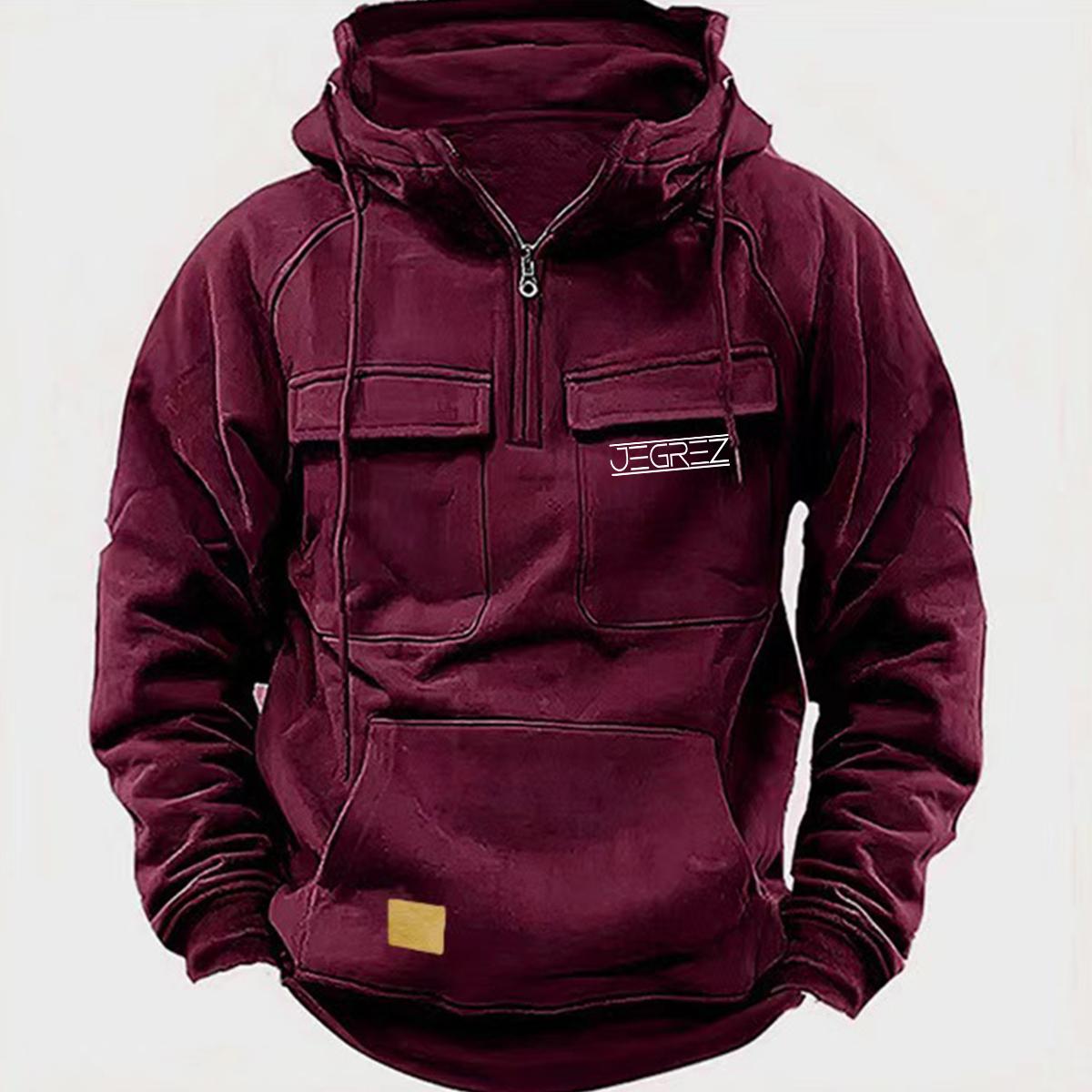 

2026 New Men s Autumn Hoodies Sweatshirts Casual Hoodie Jacket for Men Winter Coats M винный