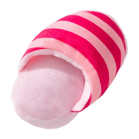 Hund Plüsch Pantoffel Spielzeug Interaktiv Quietschend Welpe Kauspielzeug Gefüllter Pantoffel Weiches Hund Zahnungsspielzeug für Kleine Mittlere Hunde Beißen Kauen