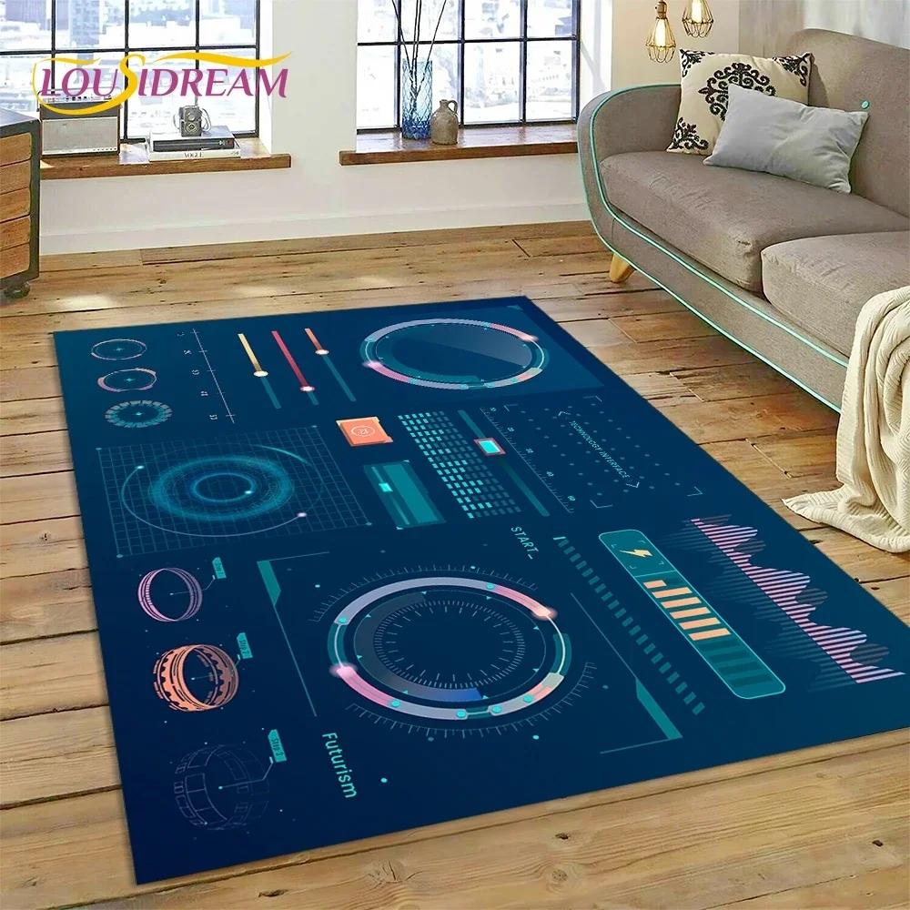 Racing Car Dashboard Machine Control Screen Carpet Rug for Bedroom Living Room Sofa Decoration,Child Game Large Decor Floor Mat