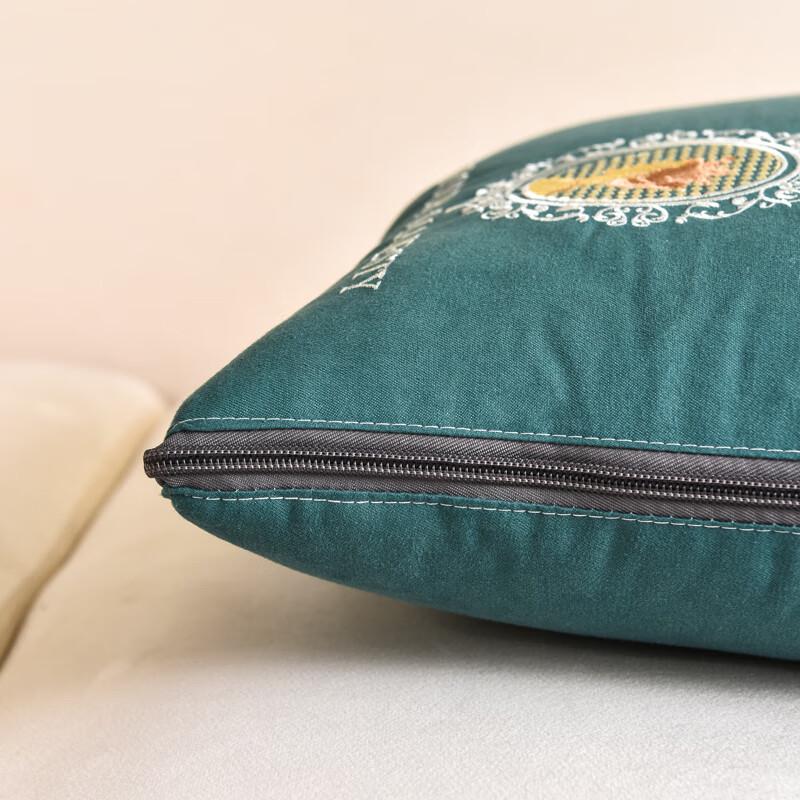 Embroidered Cloud Velvet Pillow Quilt