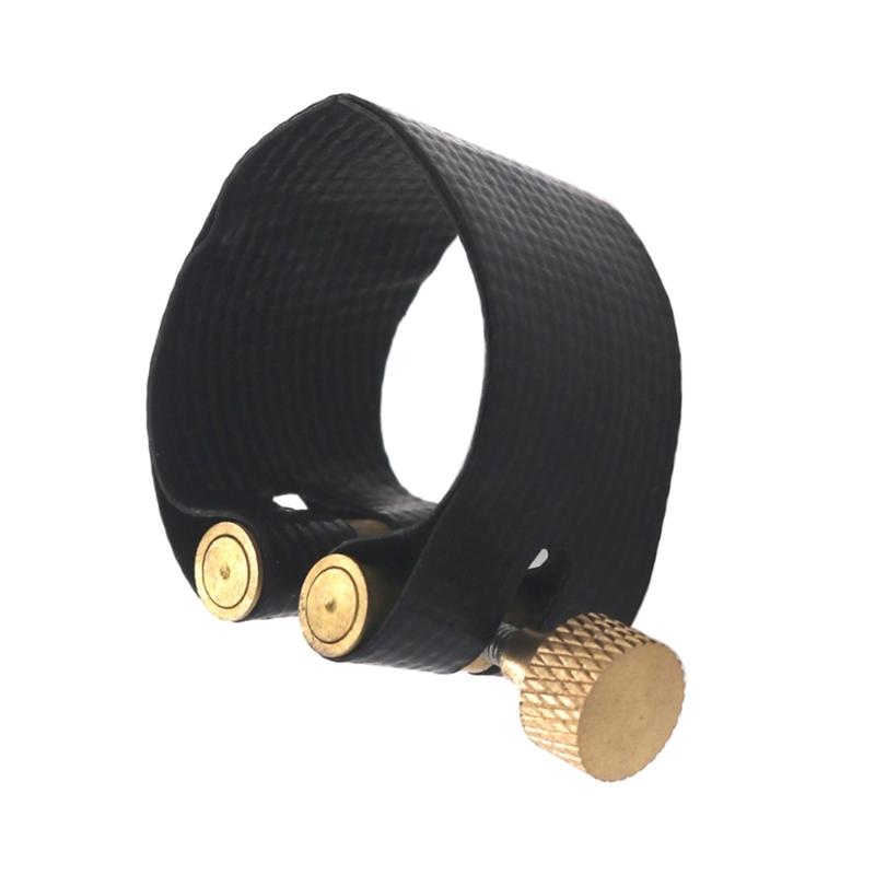 Saxophone Clip Leather Ligature Single Screw Fastener Clip Mouthpiece Ligature