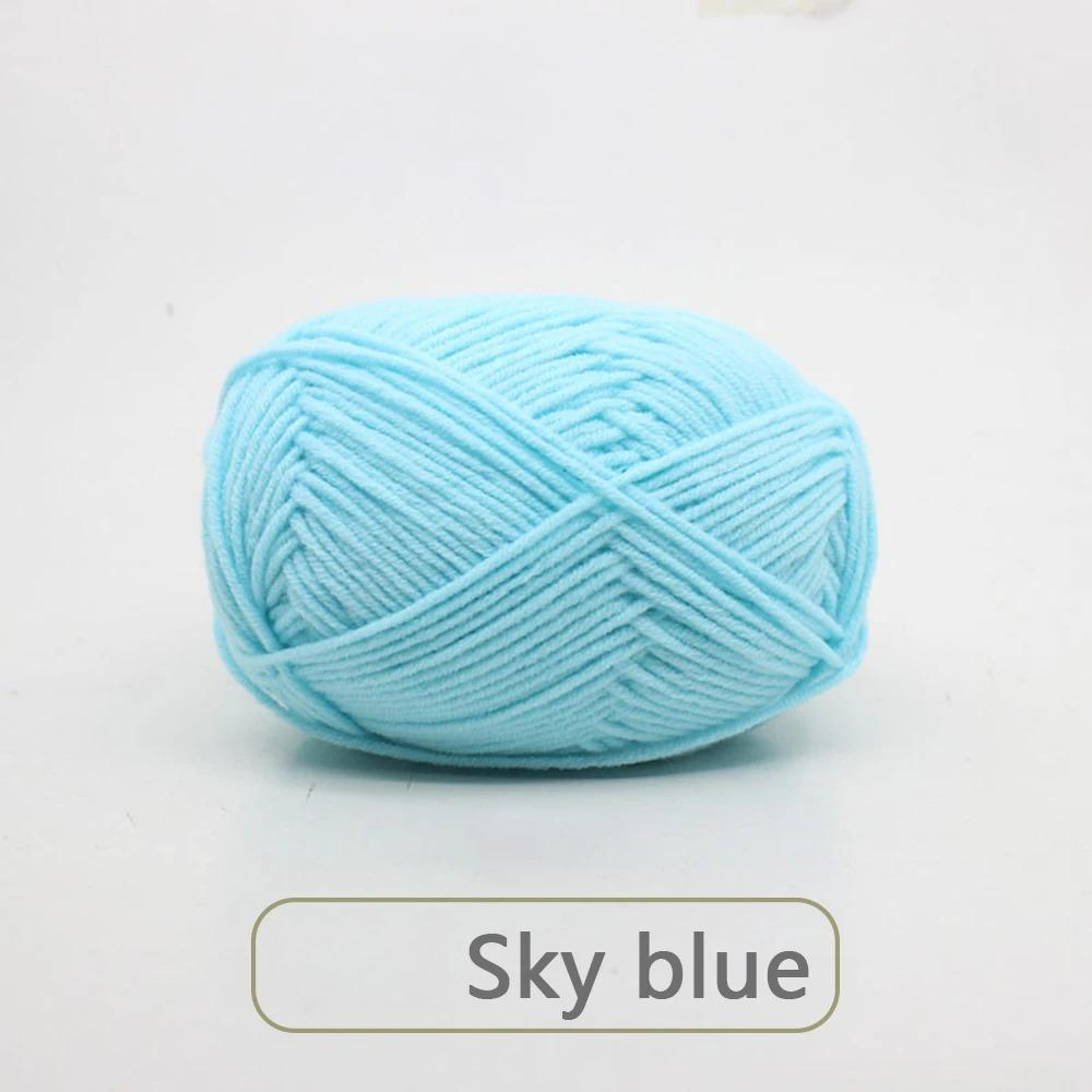 1pc 50g Soft Wool Milk Cotton Yarn Crochet Anti-Pilling Hand Knitting Thread For Cardigan Scarf Hat Baby Sweater Doll Supplies