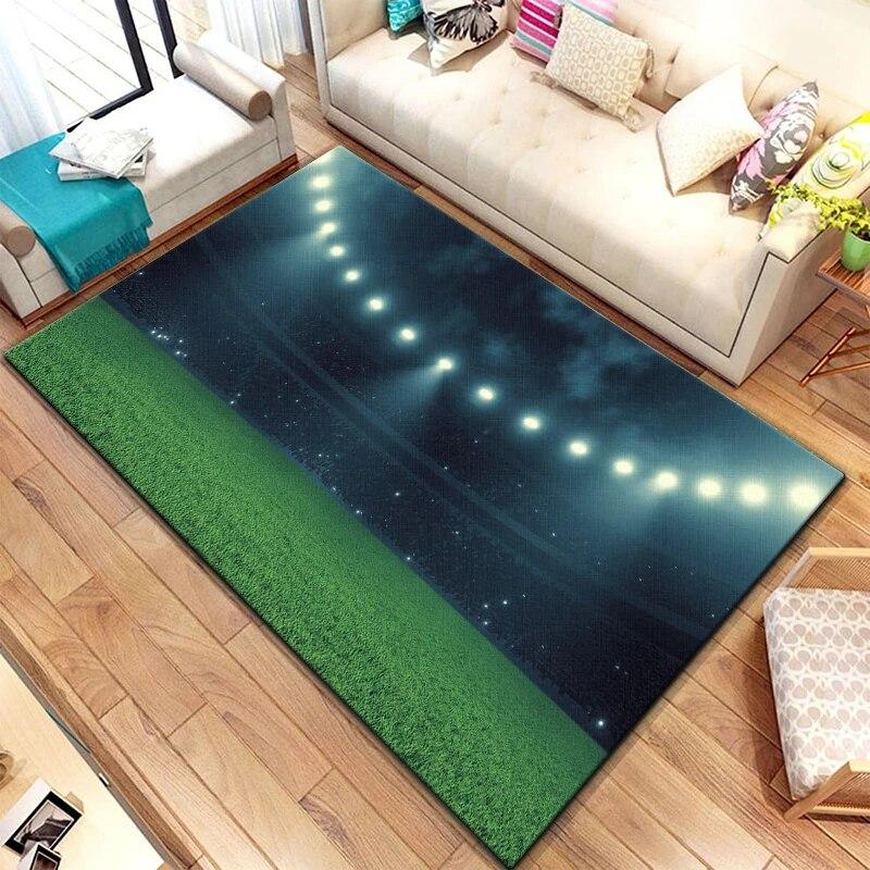 Soccer Football Creativity HD Printed Carpet Household Rug Children's Room Living Room Chair Bedside Modern Simple Floor Mat