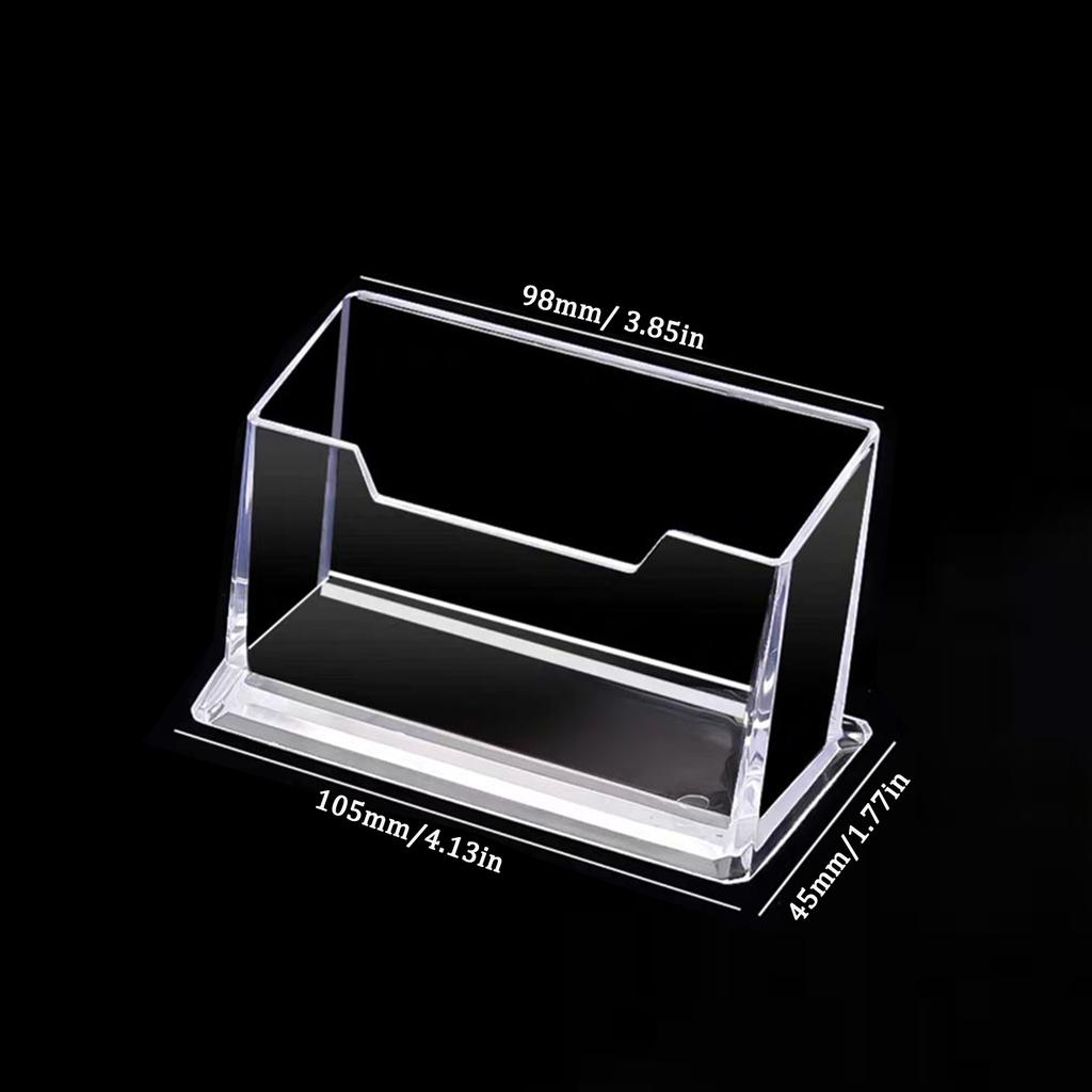 1/2/3PCS Clear Acrylic Display Stand Transparents Desktop Organizer with Storage Shelf for Office Business Cards