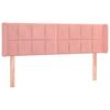 LED Headboard In Pink 147 X 16 X 78 88 Cm Velvet