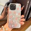 Gingerbread Man Background Case for iphone 17 Pro 16 Plus 12 Air 18 Pro Max XR 14 15 13 11 XS Max Silver Crushed Foil Cover