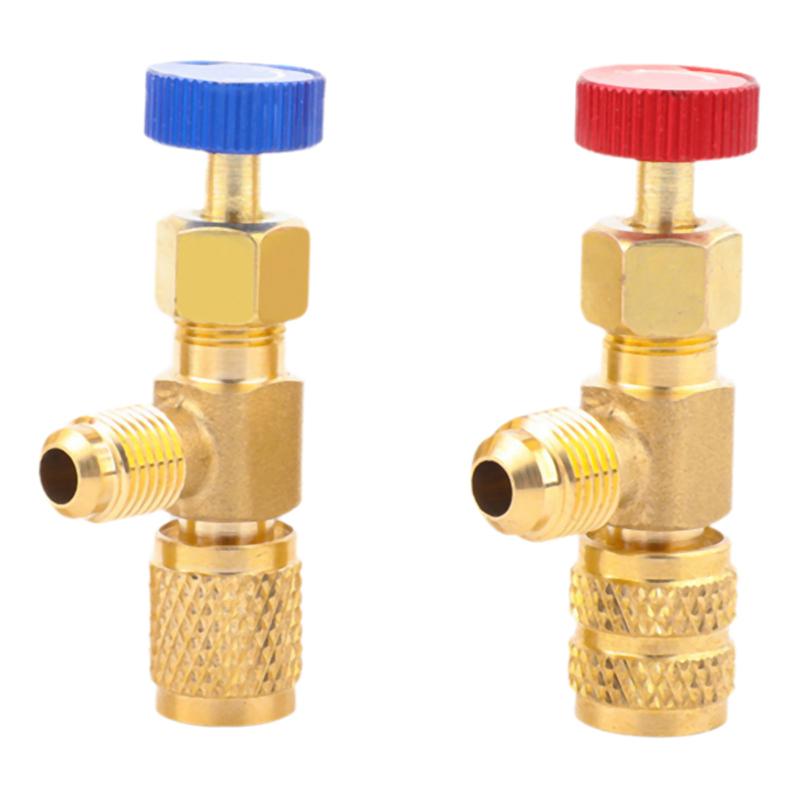 1 kus R410A R22 Klimatizační chladivo 1/4" Bezpečnostní adaptér Kapalinový bezpečnostní ventil Oprava klimatizace a Fluorid