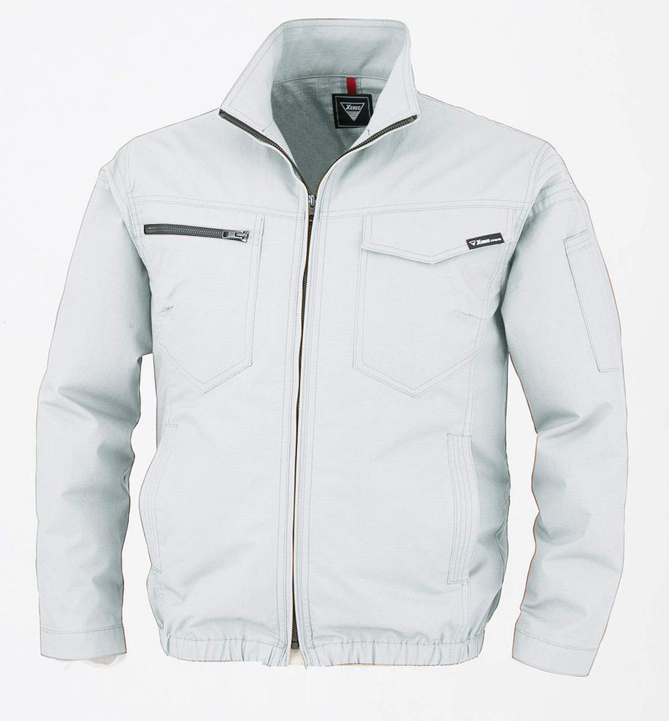 XEBEC XEBEC Air Conditioned Clothing TM Antistatic Long Sleeve Blouson XE98012 22 Silver Gray 5L
