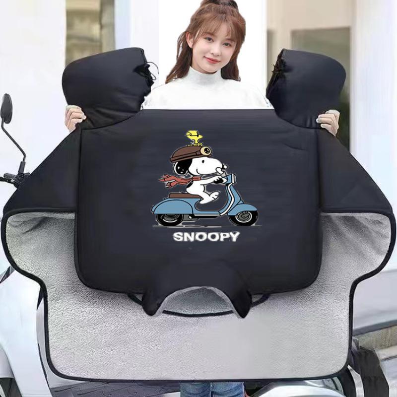 Winter Universal Electric Motorcycle Windproof Quilt, Thickened, Velvet Lined, Double-Sided Waterproof, Suitable for Small Electric Battery Cars