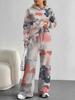Gradual Change Europe and America Autumn and Winter 1116 Casual Long-sleeved Suit Women's Hooded Sweater Trousers Two-piece Set